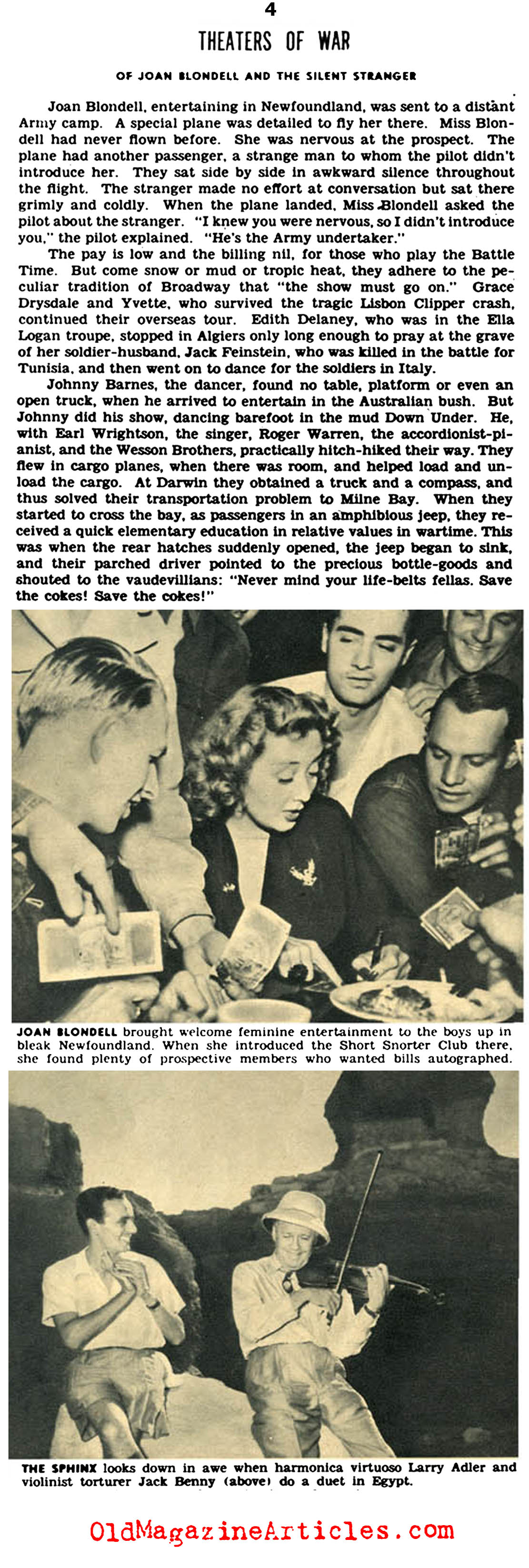 Hollywood Stars in the USO (Click Magazine, 1944)