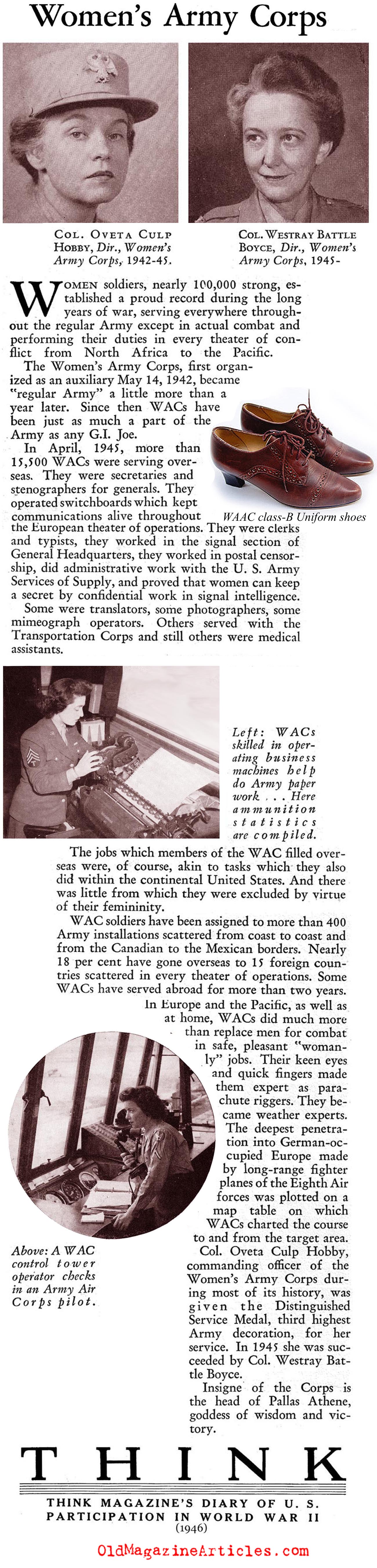 The WACs (Think Magazine, 1946)