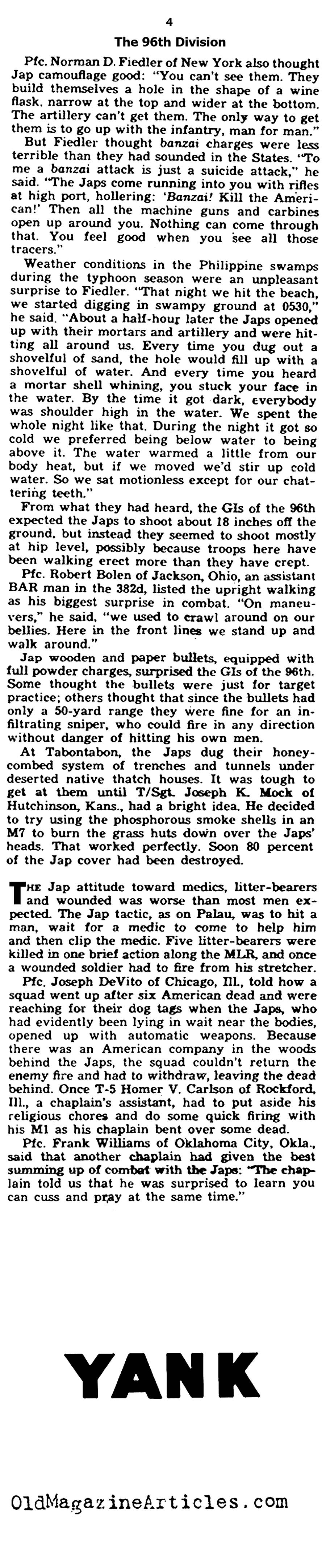 War Stories from the Pacific (Yank Magazine, 1945)