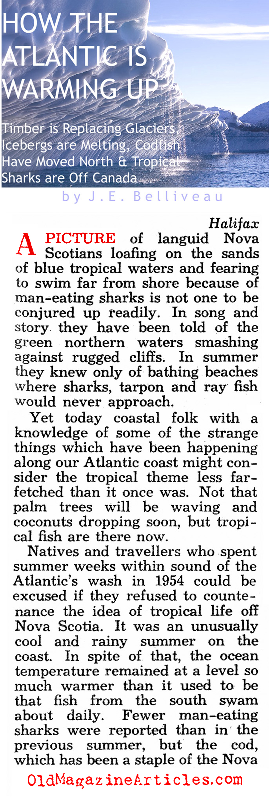 The Atlantic Heats Up (Pic Magazine, 1955)