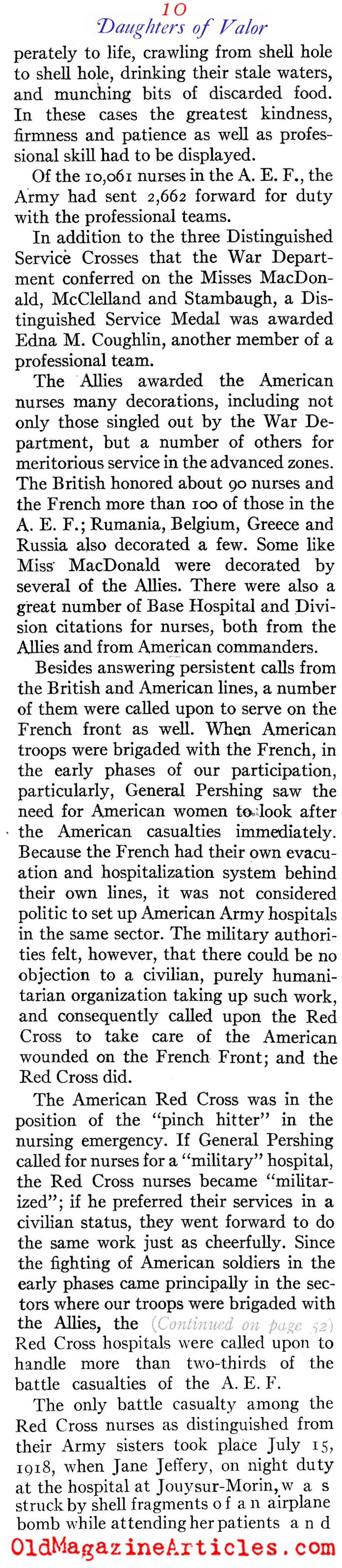 ''Daughters of Valor'' (American Legion Monthly, 1939)