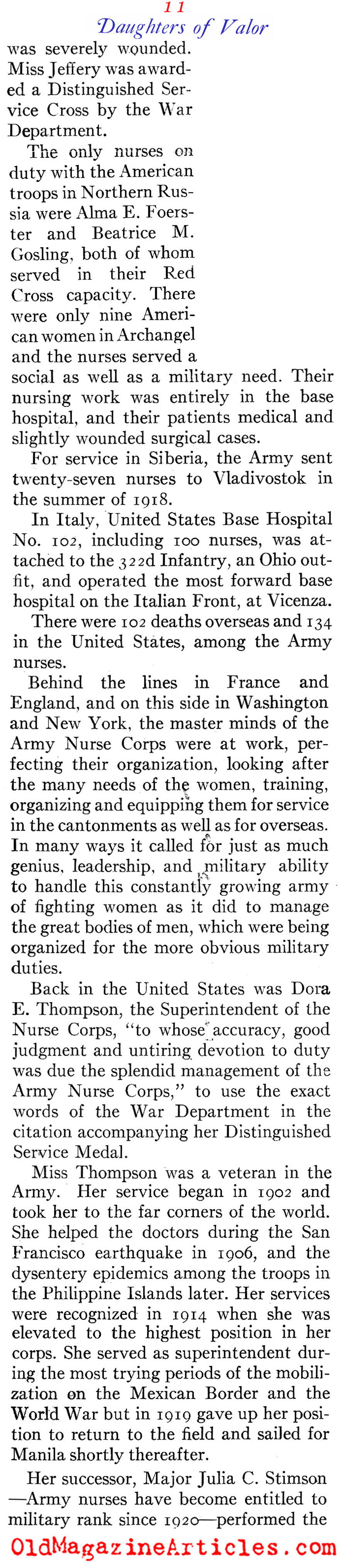 ''Daughters of Valor'' (American Legion Monthly, 1939)