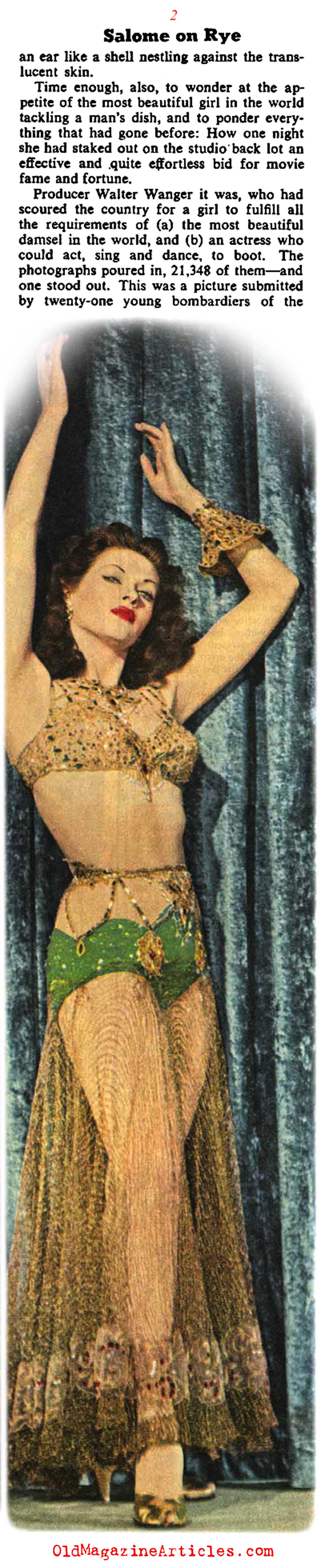 Yvonne De Carlo Arrives (Collier's Magazine, 1945)