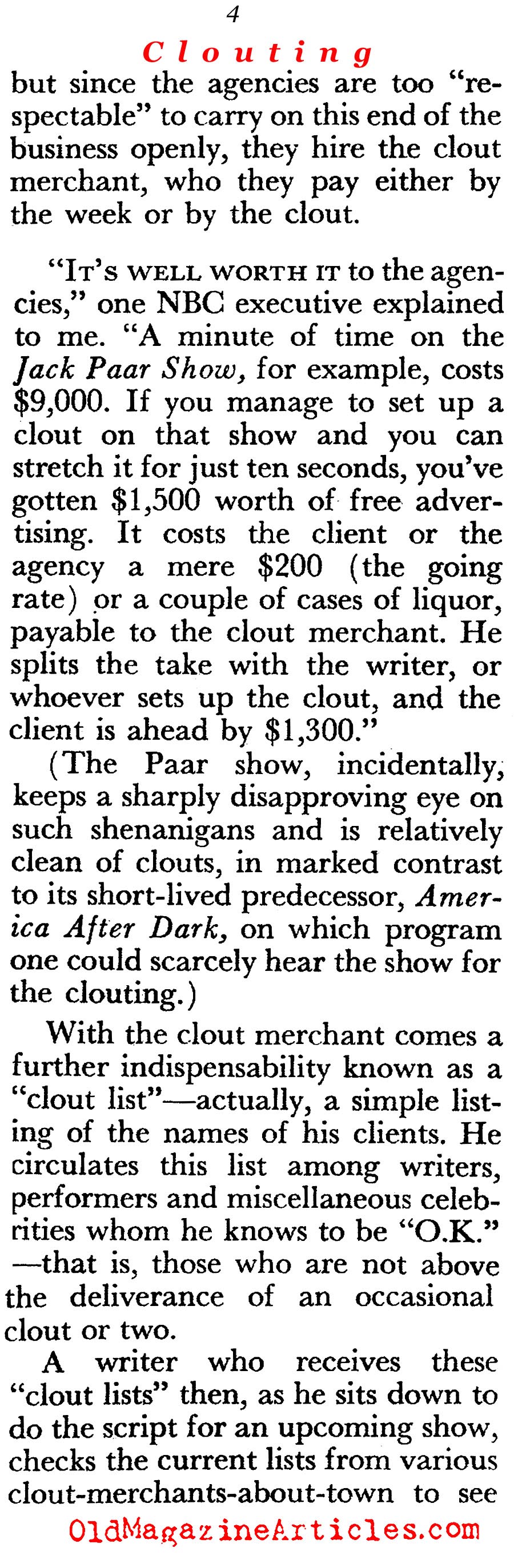 They Called it ''Clouting'' (Pageant Magazine, 1959)