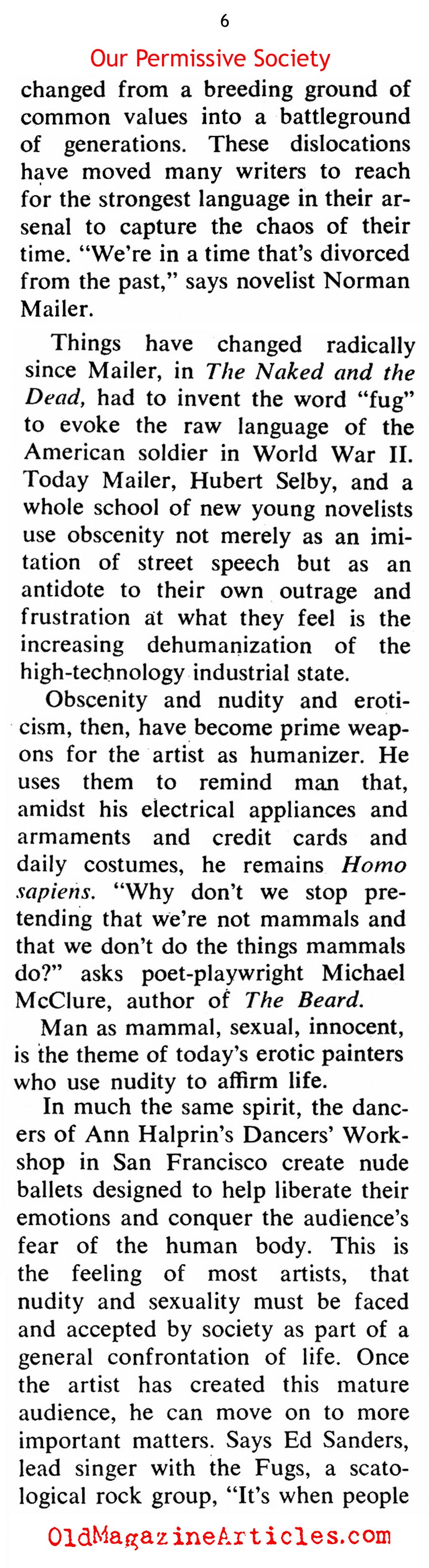 Nudity And Smut Becomes the Norm In American Pop-Culture (Coronet Magazine, 1968)
