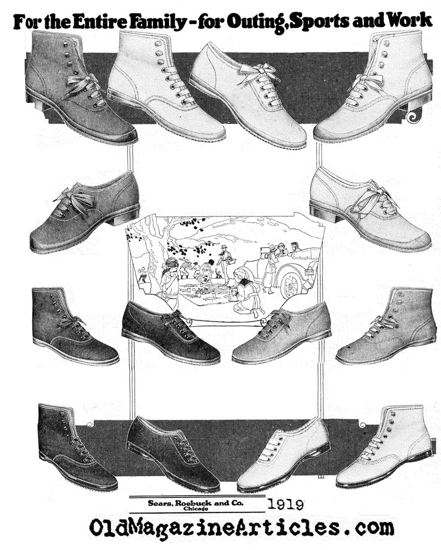 Shoes for Sport and Leisure  (Sears and Roebuck Catalog, 1919)