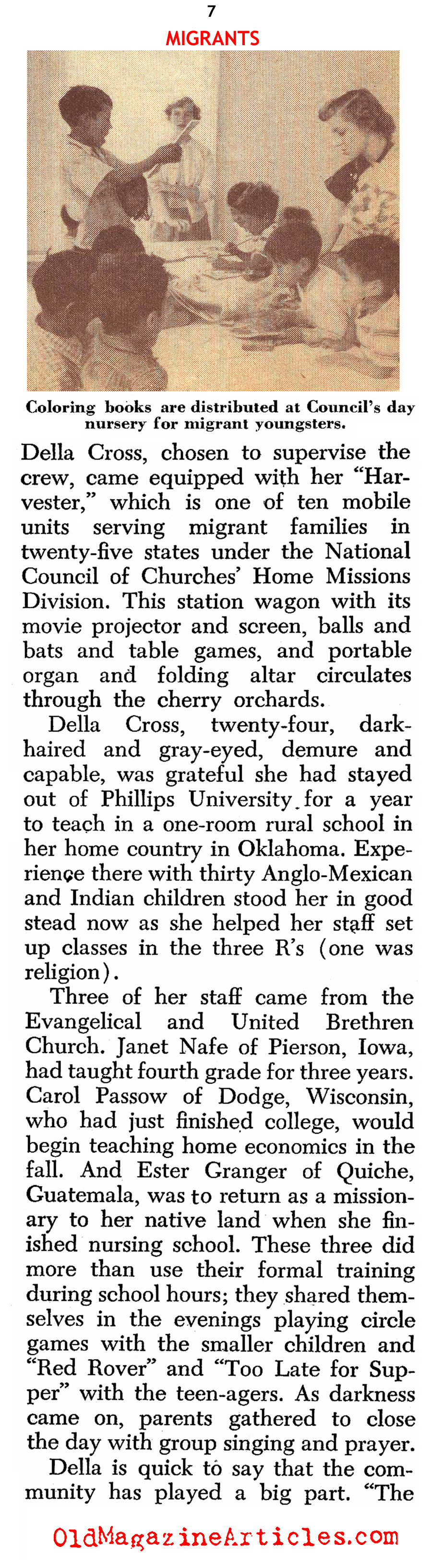 Migrant Labor in Wisconsin (Christian Herald, 1952)