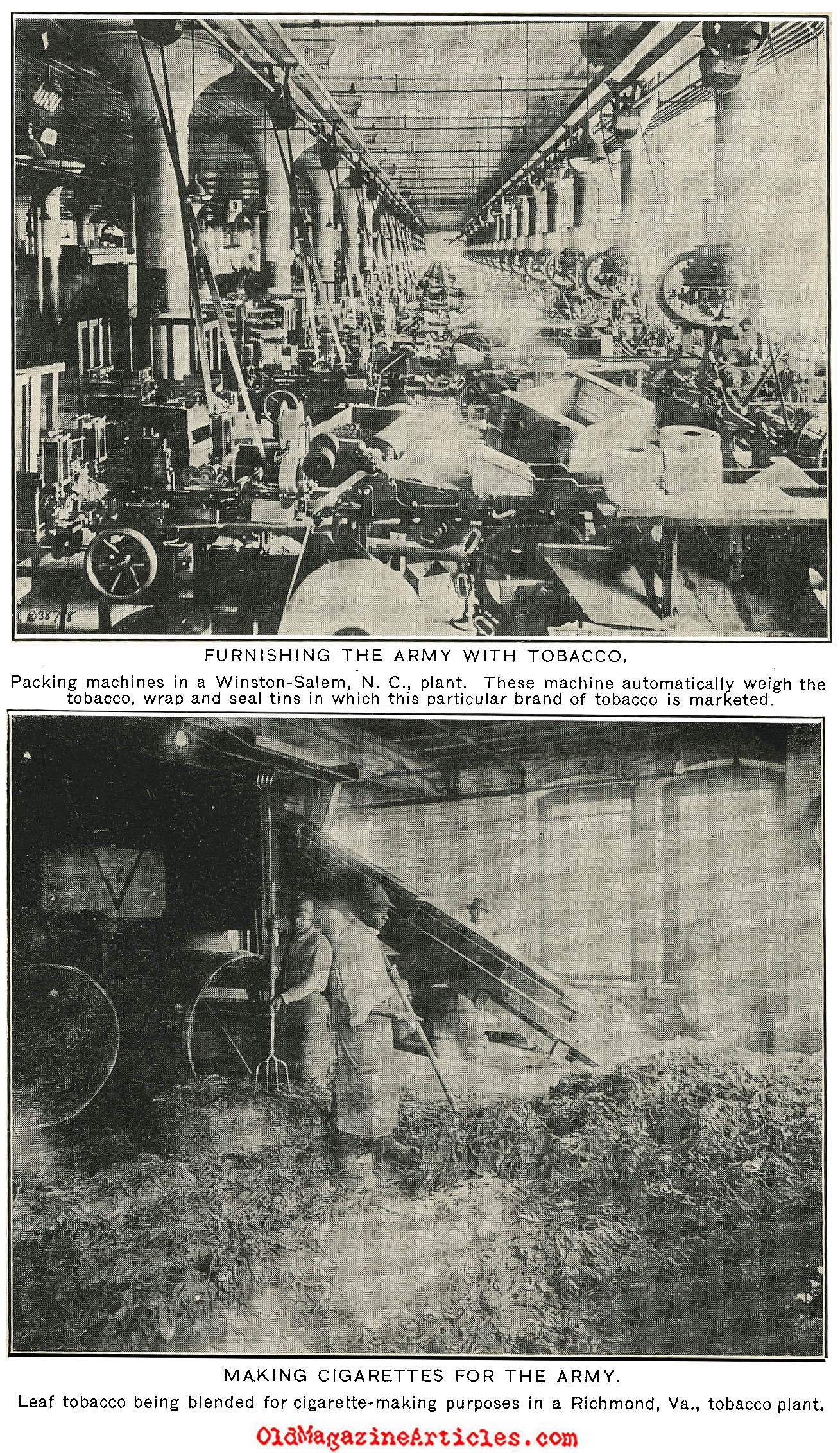 Supplying Tobacco to the AEF (America's Munitions, 1919)