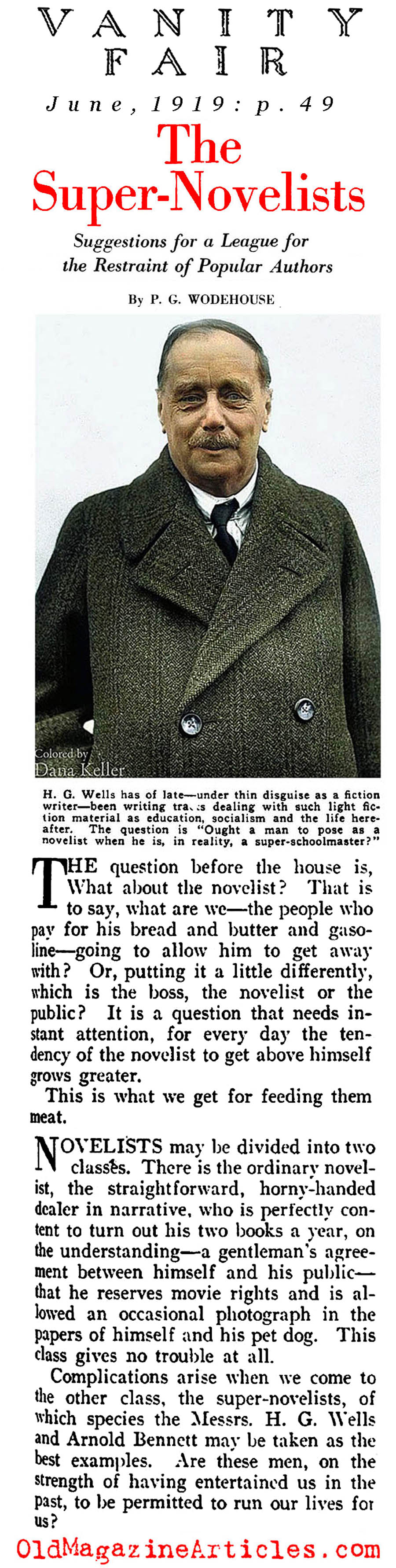 P.G. Wodehouse on thePublishing World