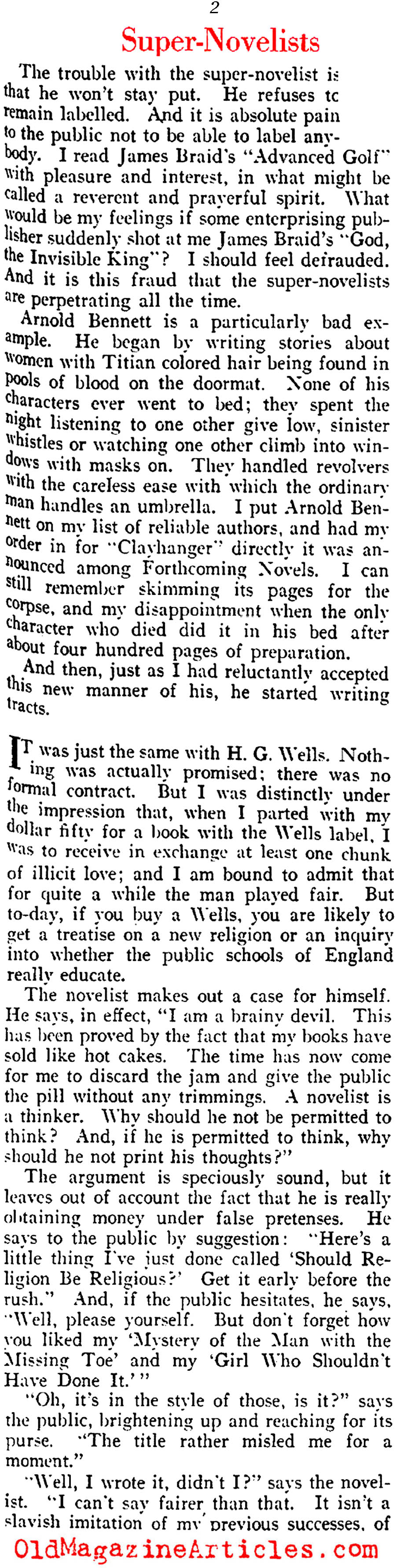 P.G. Wodehouse on thePublishing World
