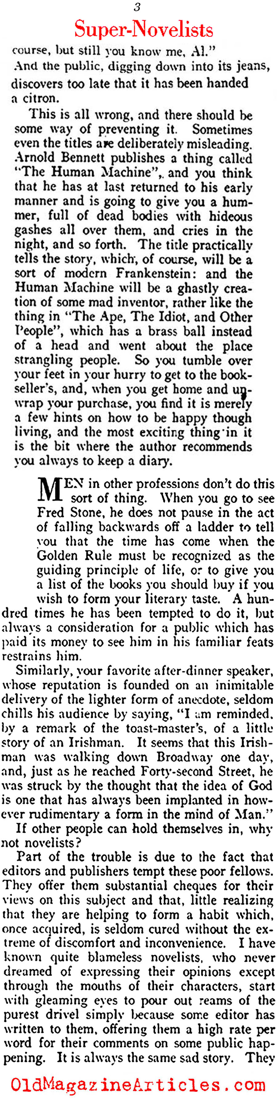 P.G. Wodehouse on thePublishing World