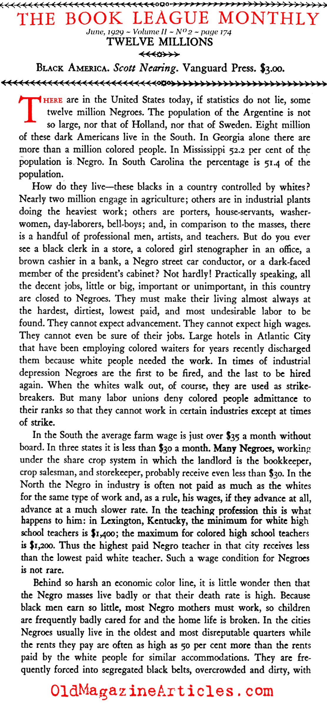 ''Black America''[br] a Review by [br]Langston Hughes