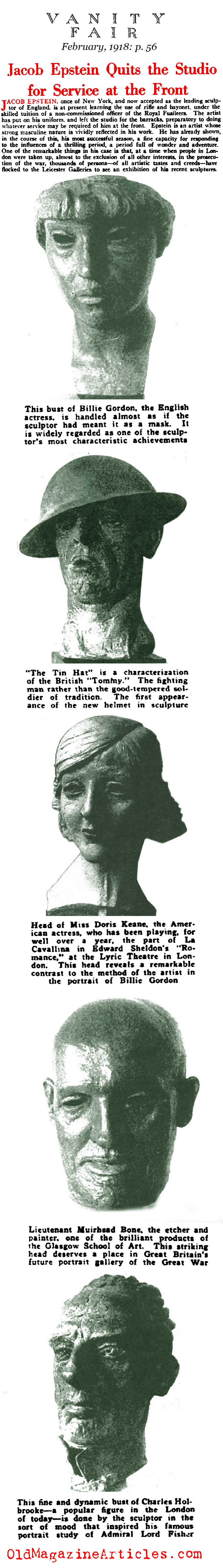 Sculptor [br]Jacob Epstein Joins the British Army