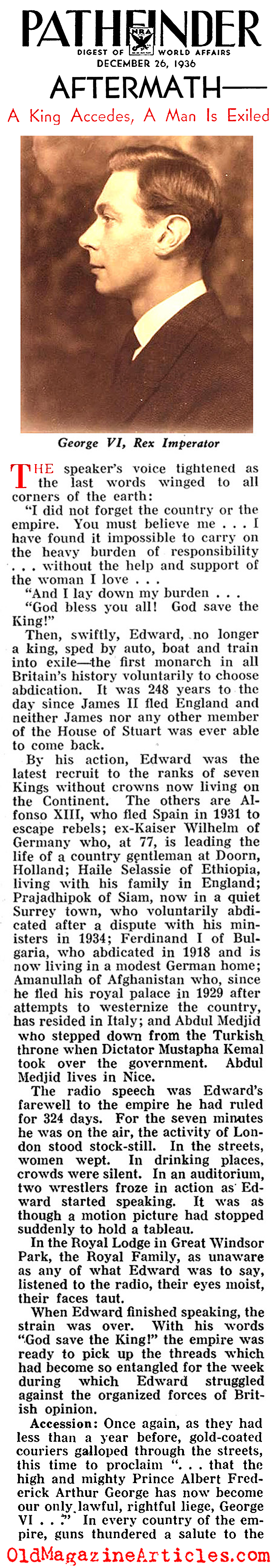 Edward Goes into Exile