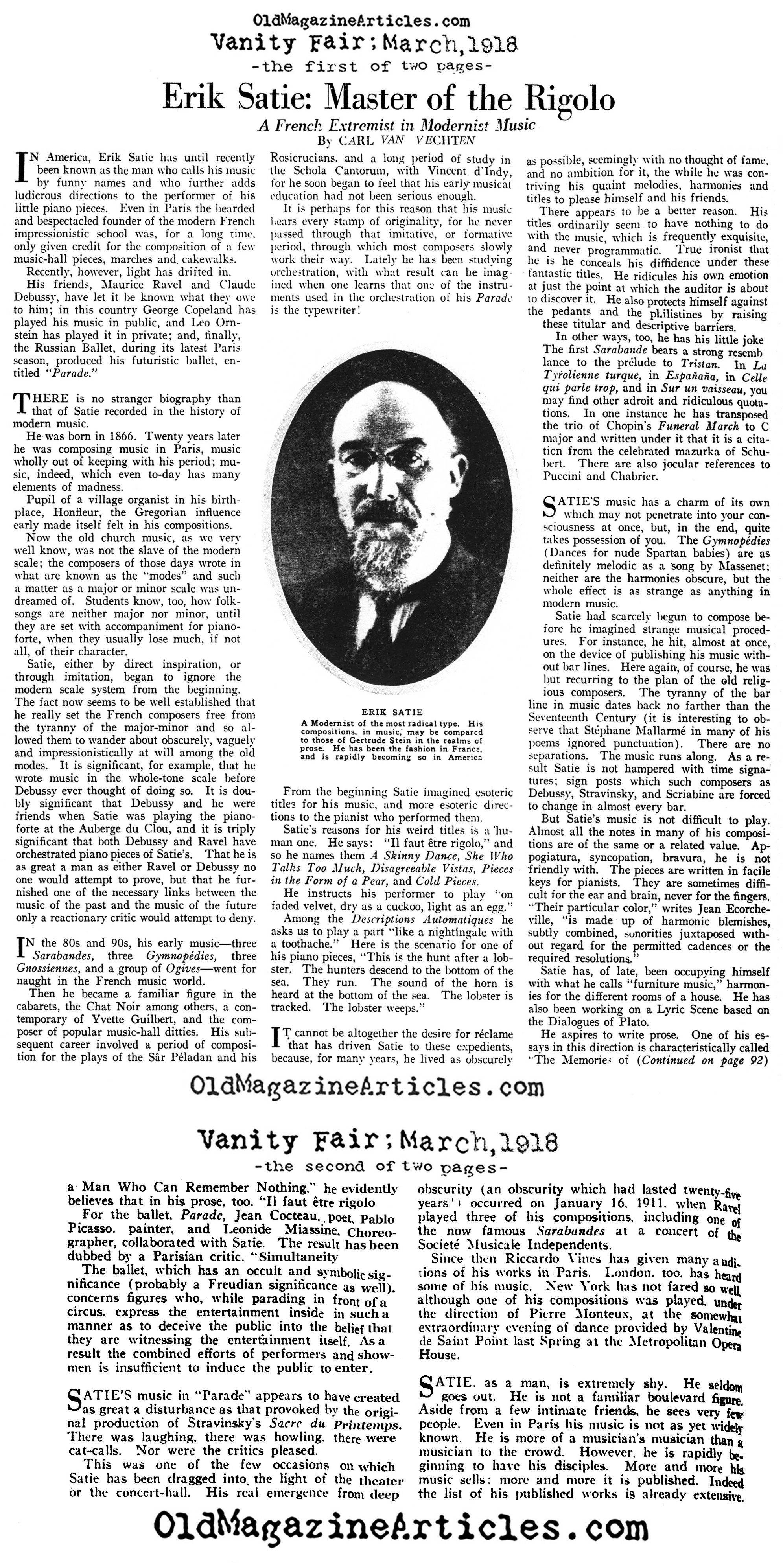 Composer Erik Satie