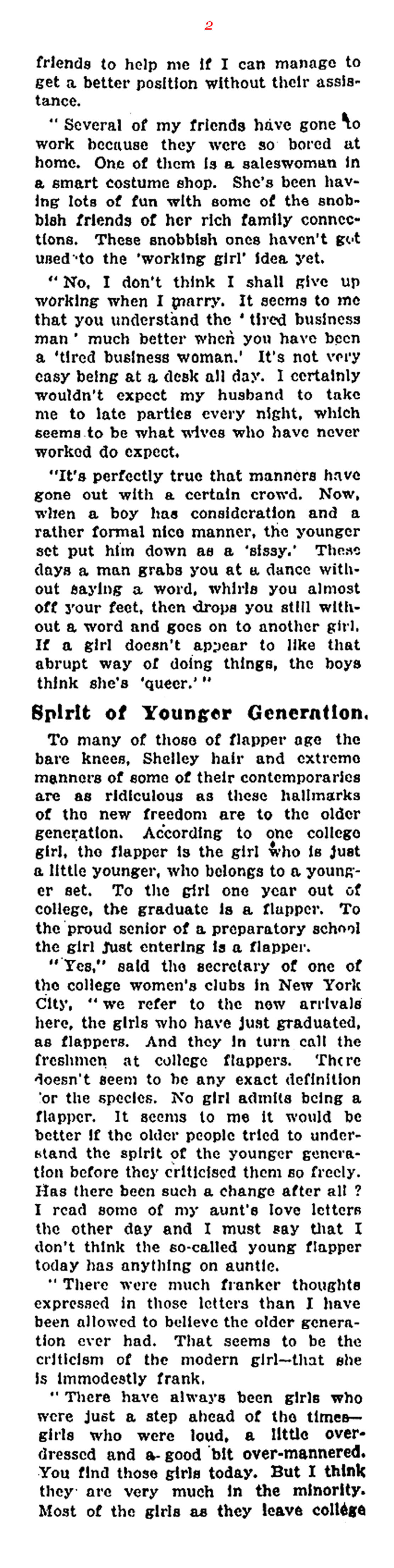 The Undomesticated Flappers