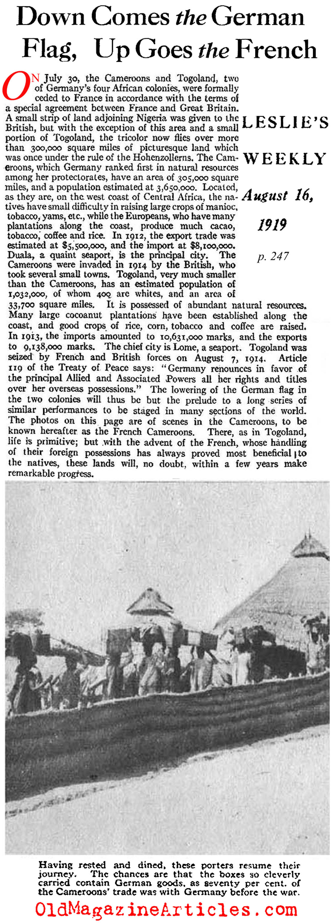 Germany's Colonies in AfricaGo to the French