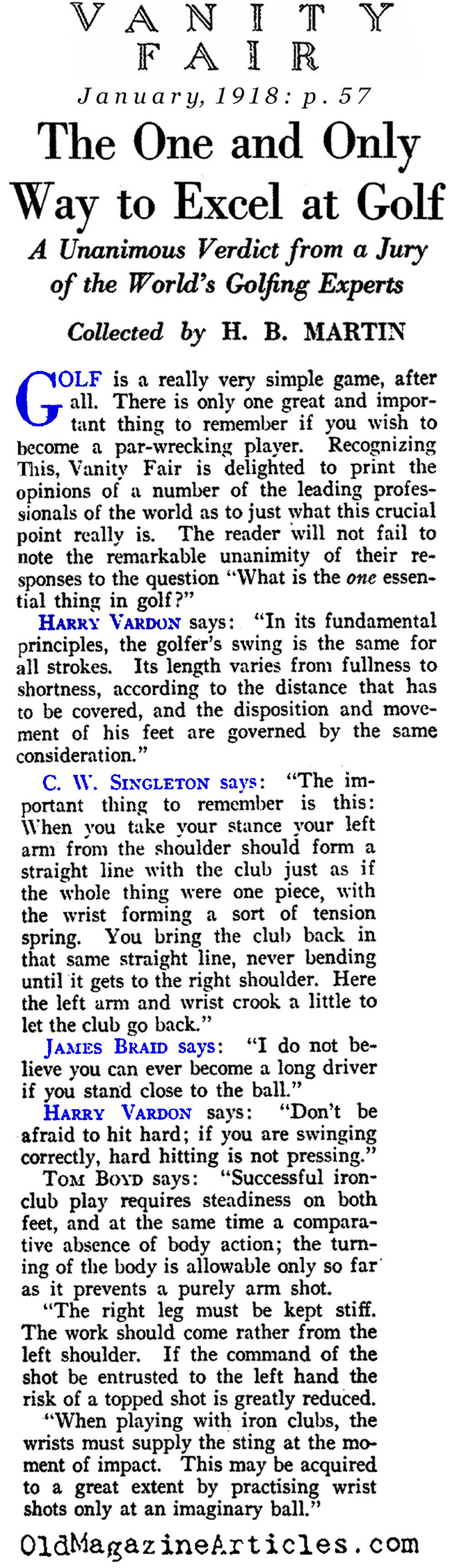The Important[br] Thing in Golf