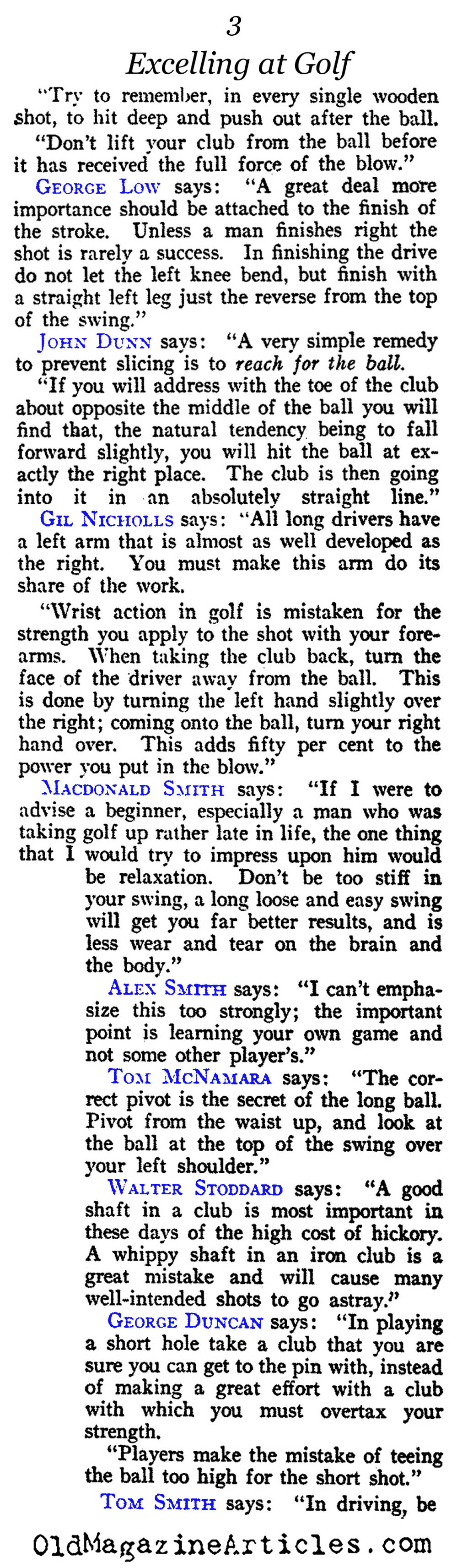 The Important[br] Thing in Golf