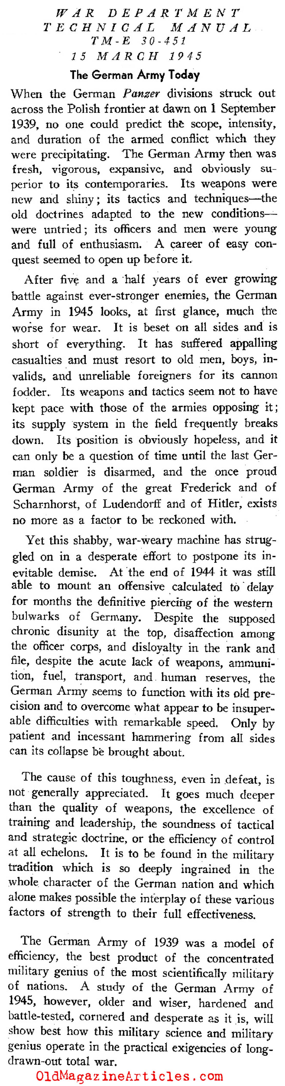 The Late-War[BR] German Army