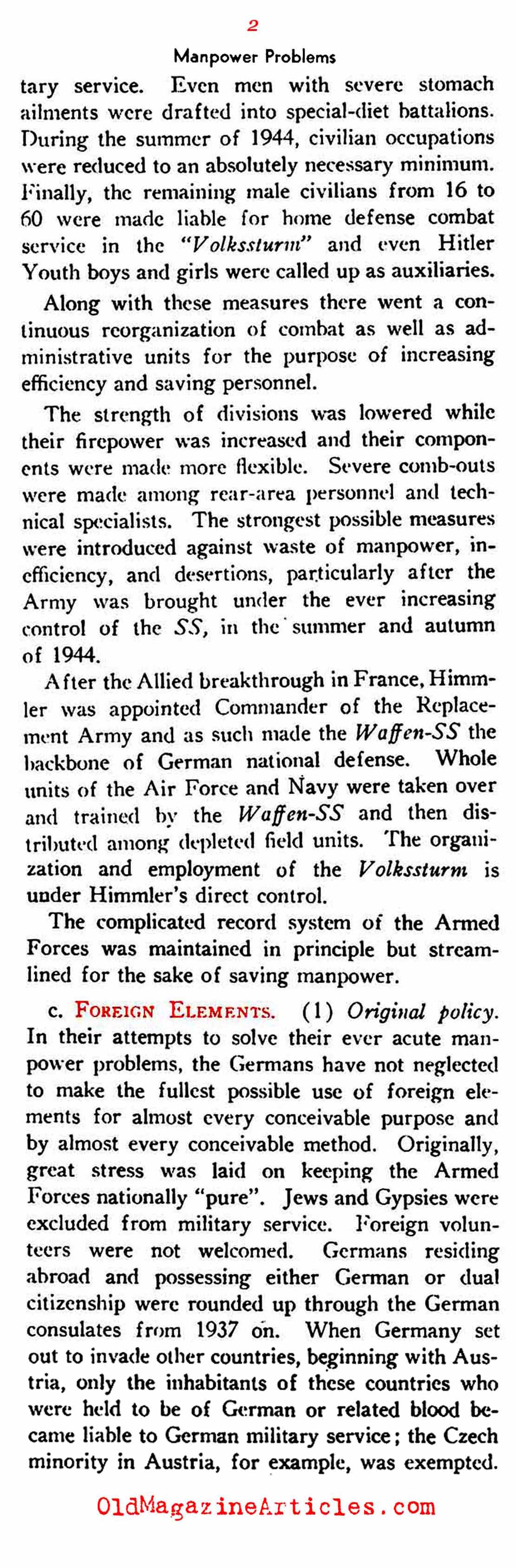 The German Draft