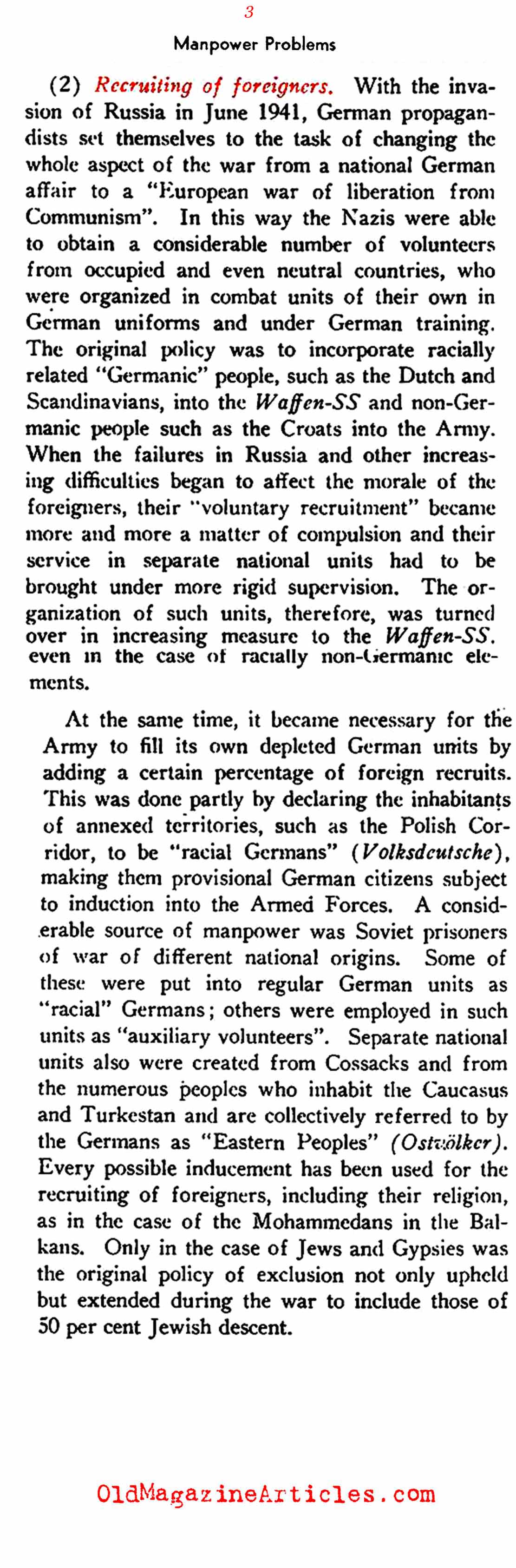 The German Draft