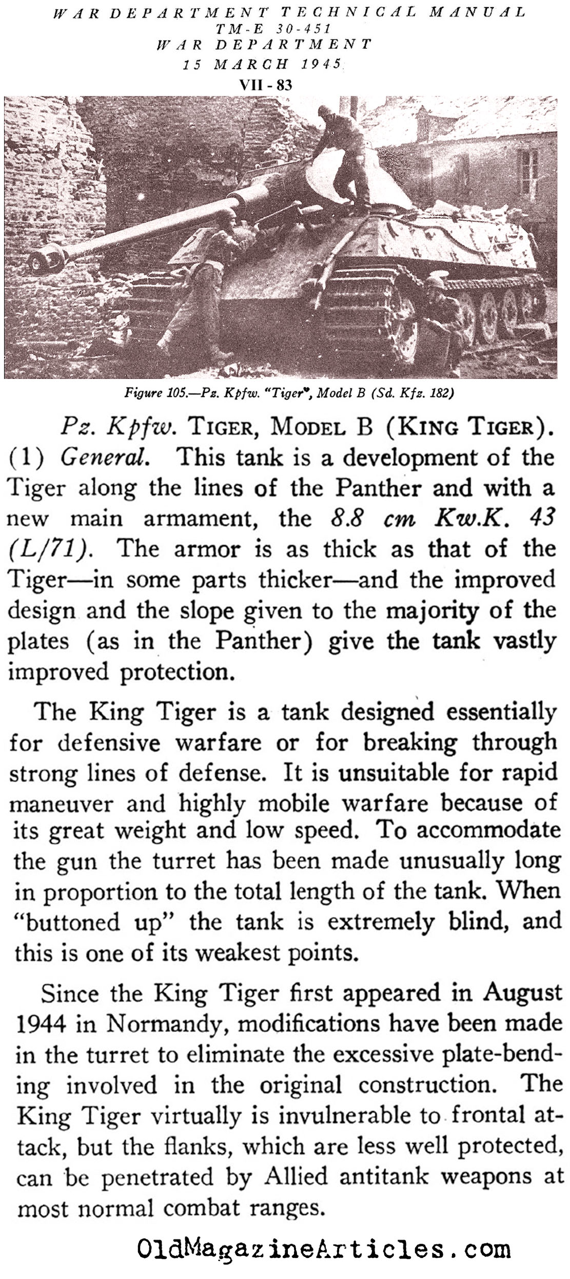 The German[BR] King Tiger Tank
