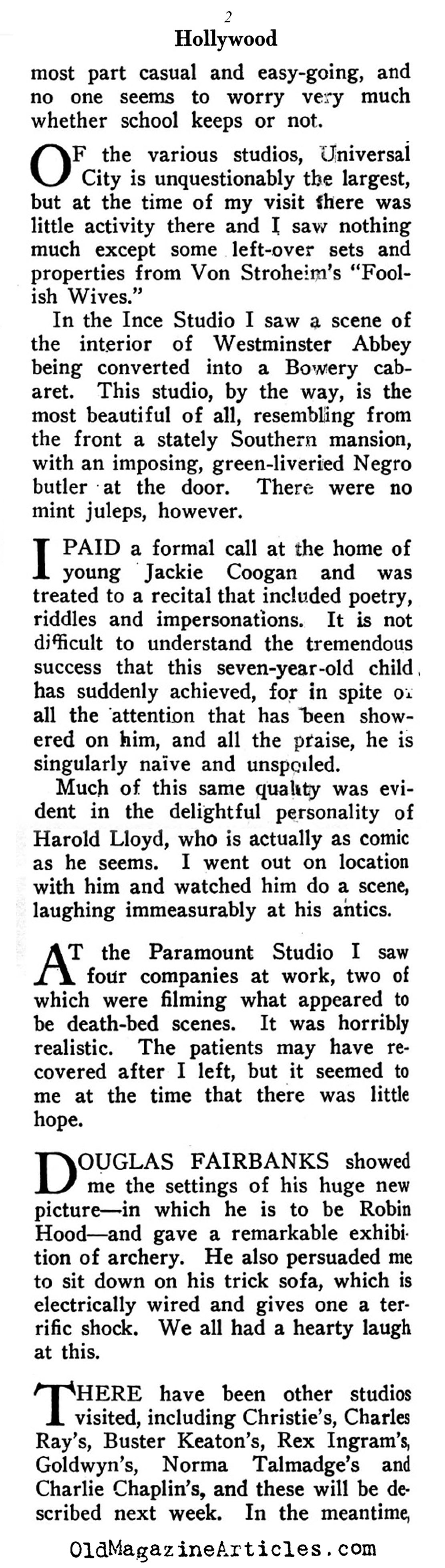 On Hollywood and ''The Movies''