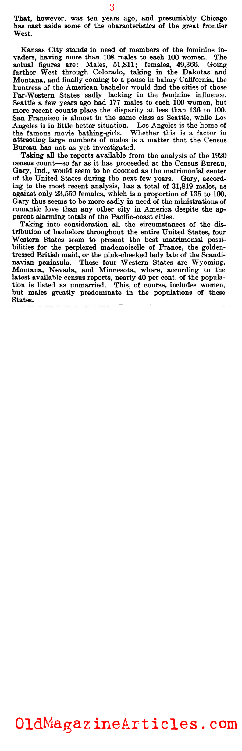 Women Immigrants in Search of Mates