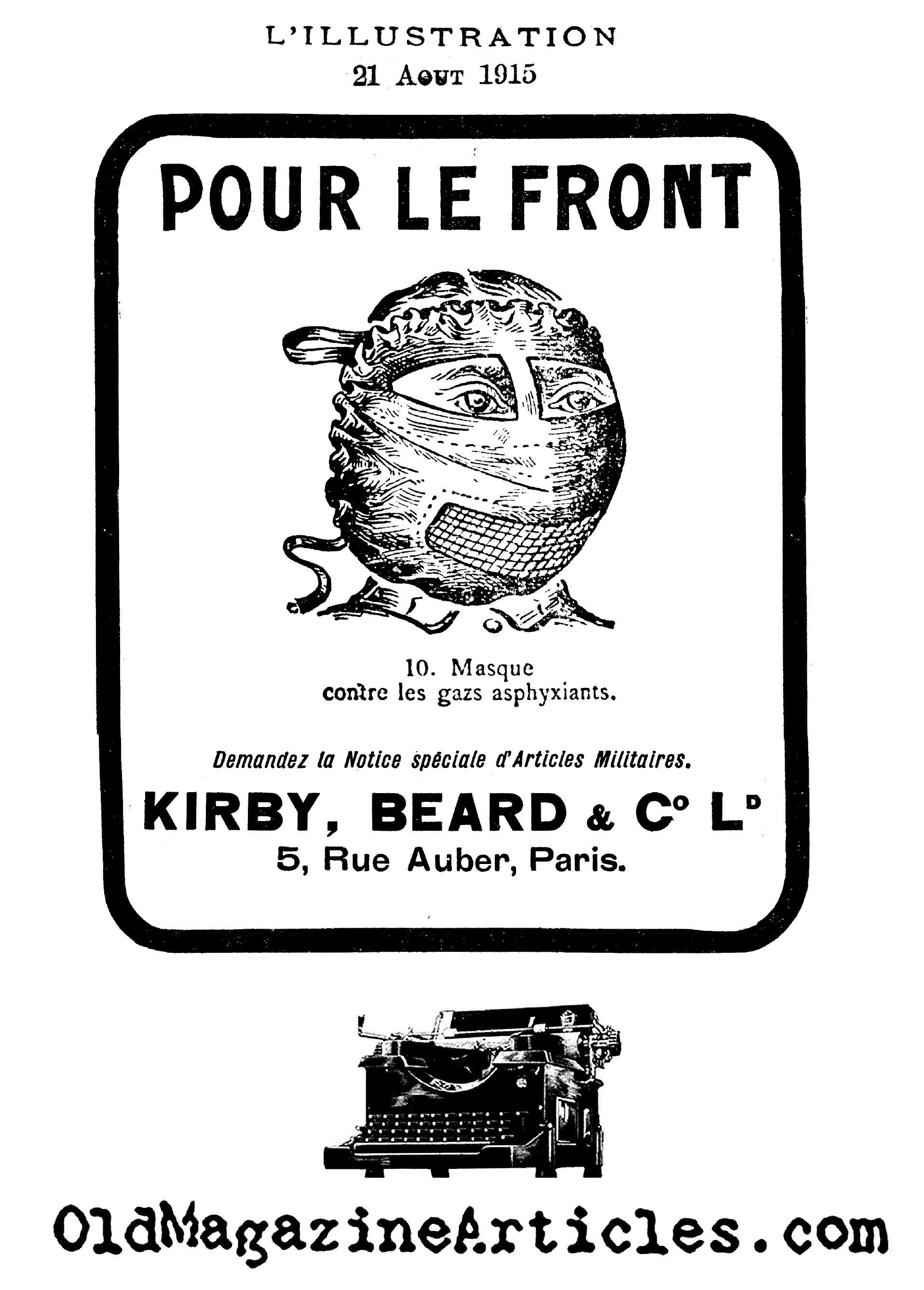 One of the Earliest Gas Masks