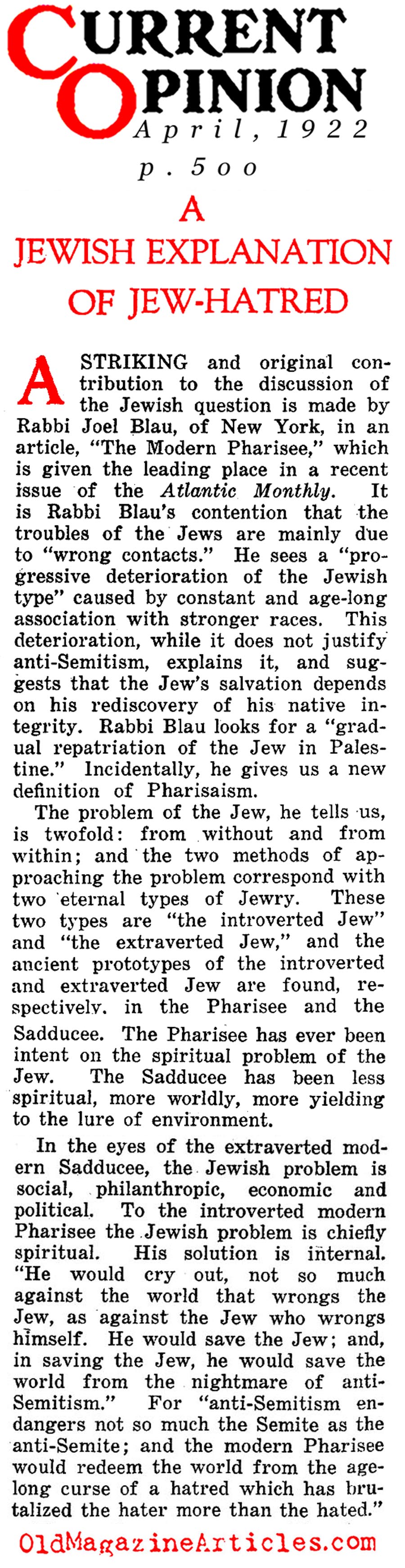 The Back to[br] Israel Movement[br] of the 1920s
