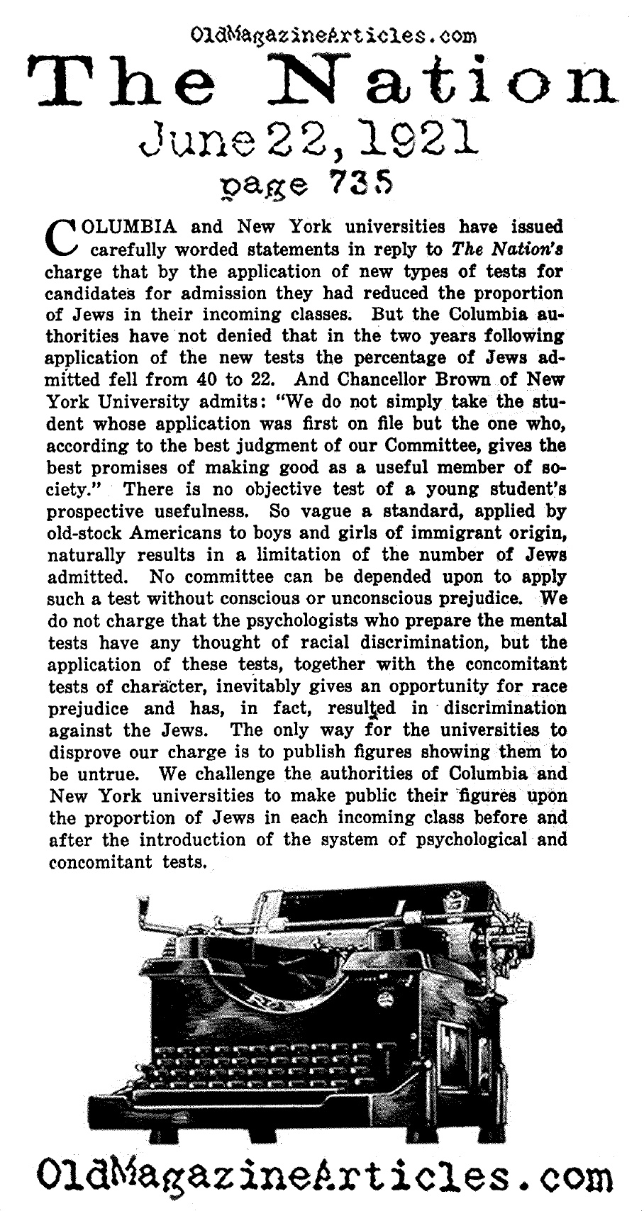 Antisemitism at Columbia and NYU
