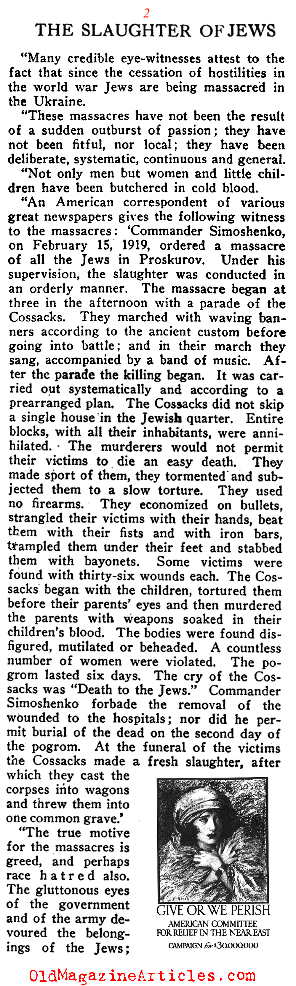 Eastern European Jews Massacred