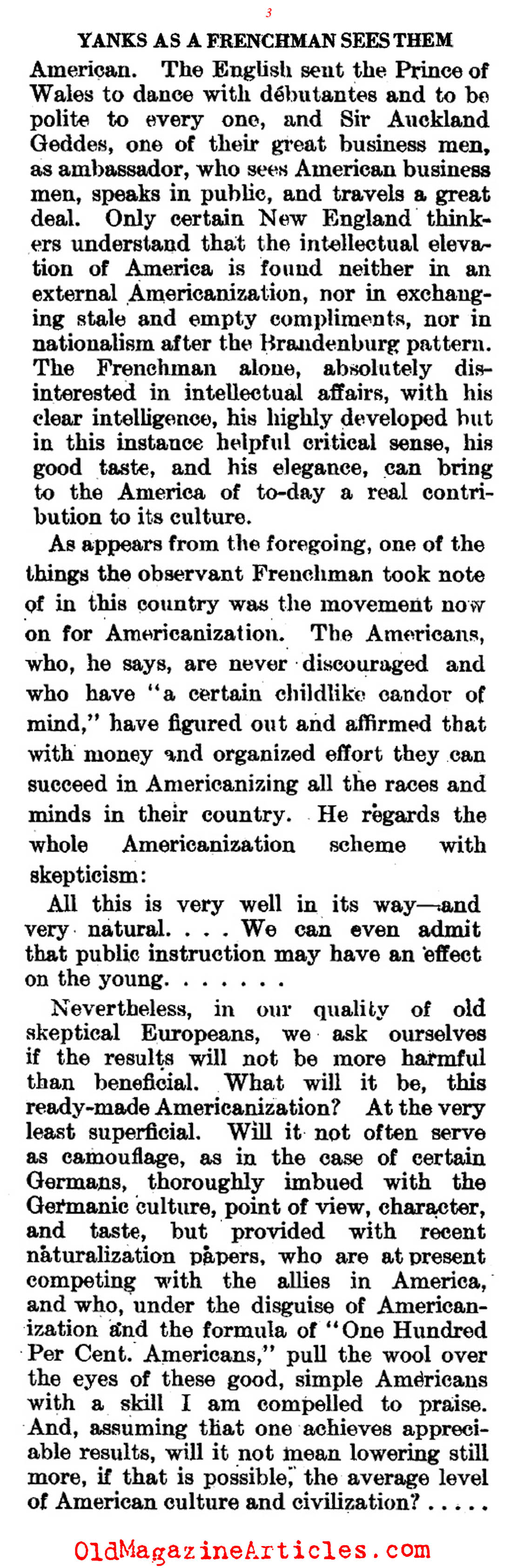 Gaullist ThinkingAbout America