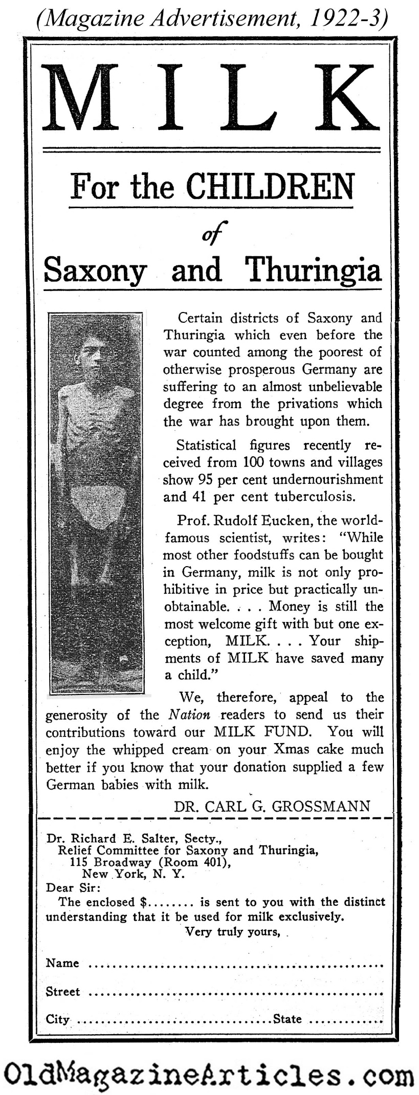 Dire Poverty in[BR] Post-World War I Germany