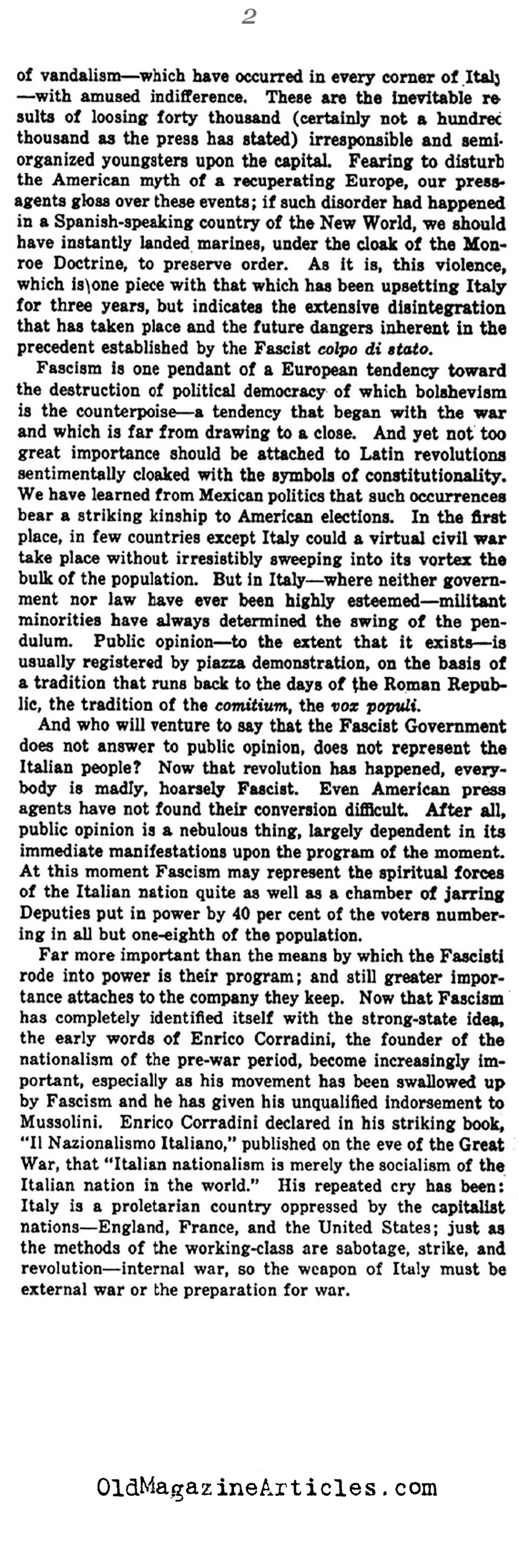 The Revolt ofthe Black Shirts