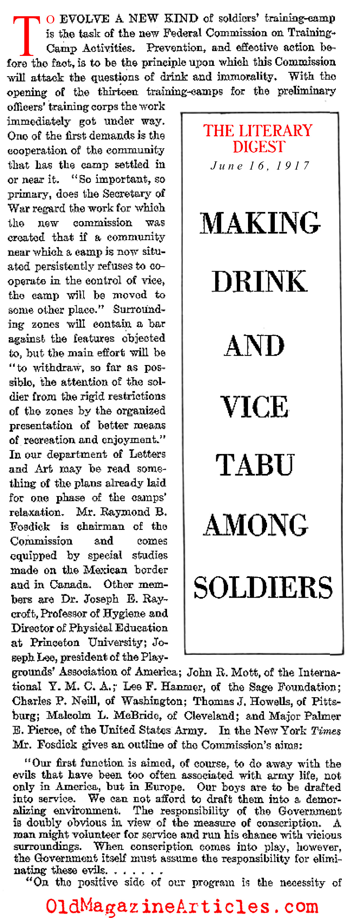 Prohibition and [BR]the U.S. Army
