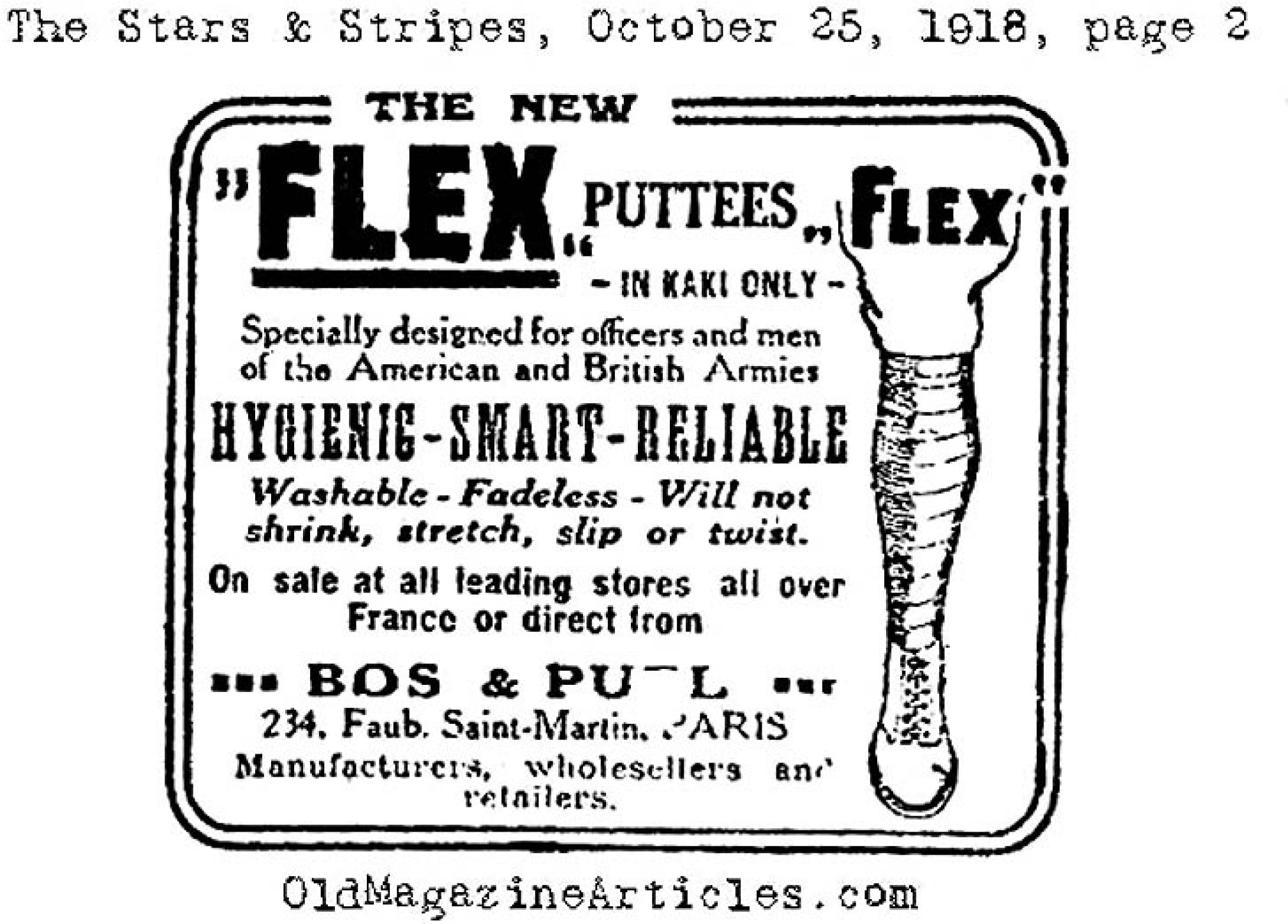 The W.W. I U.S. Army and the[br] Puttee Factor