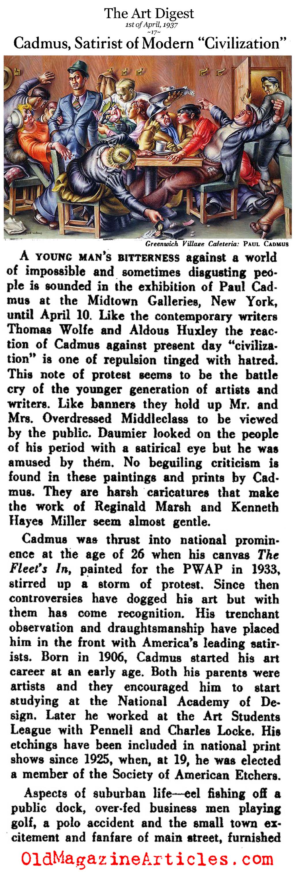 Paul Cadmus: Modern Satirist