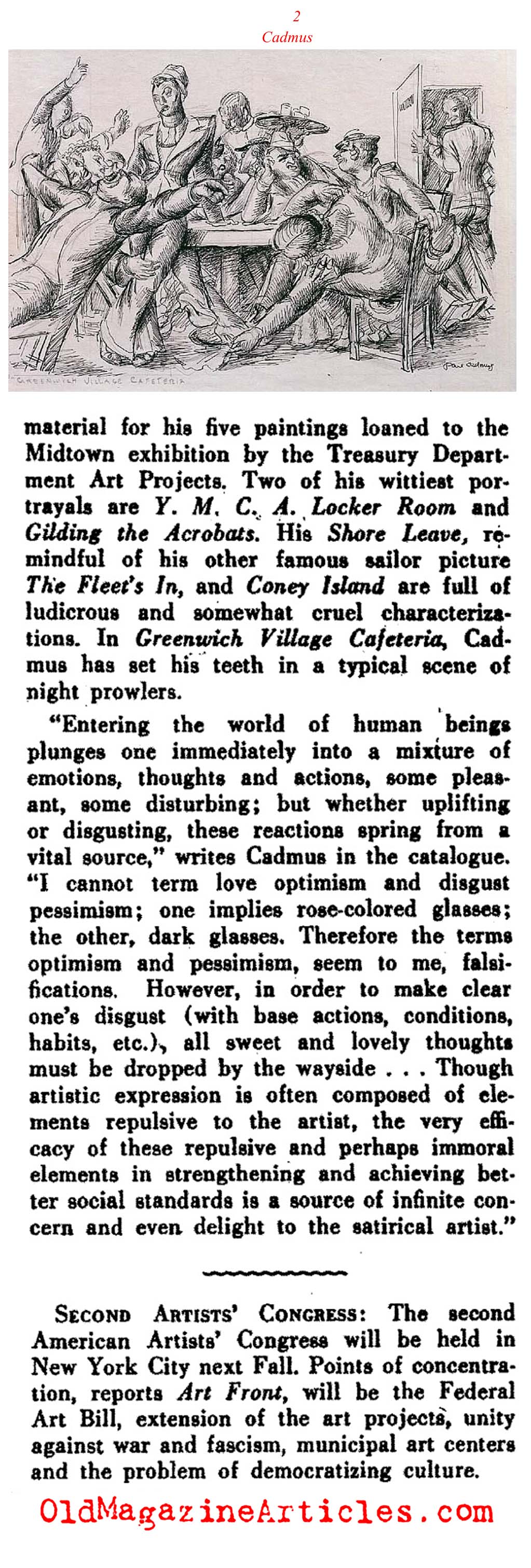 Paul Cadmus: Modern Satirist