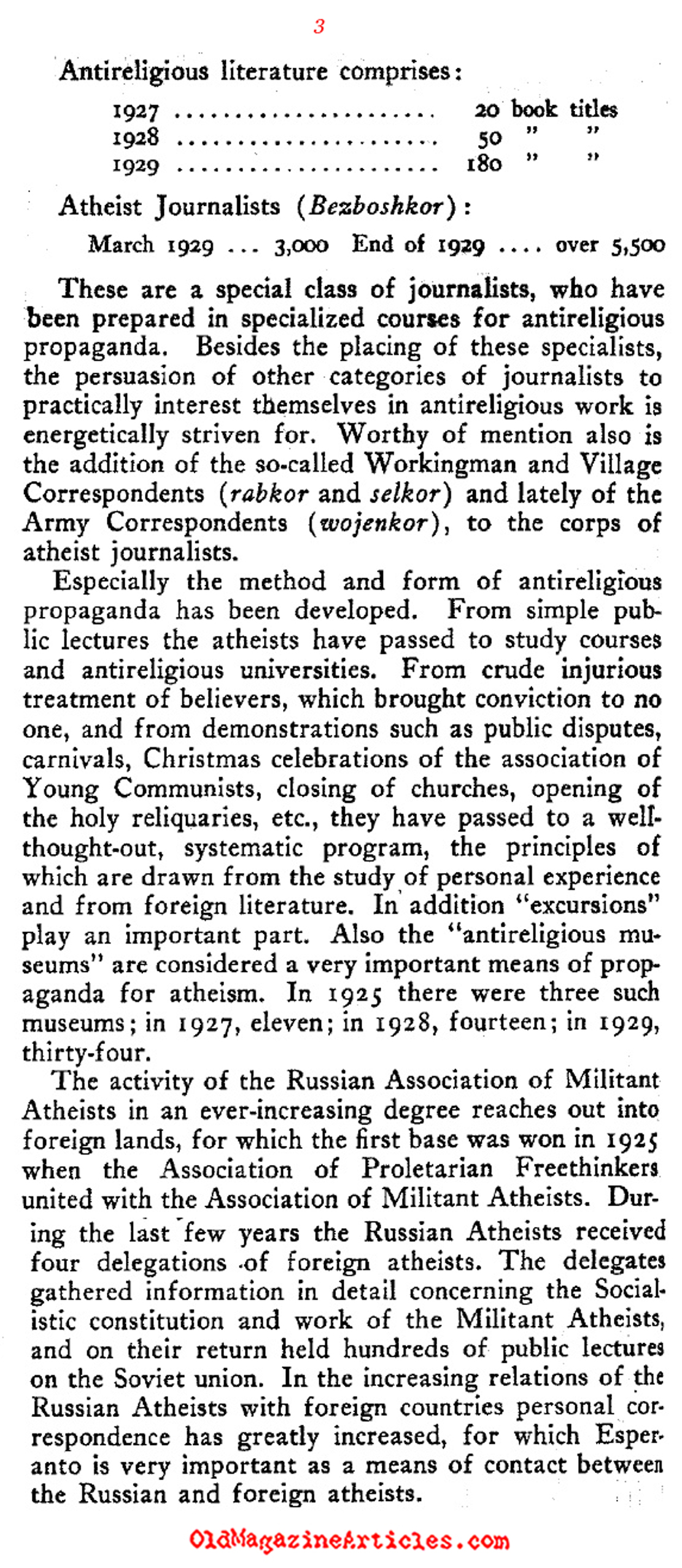 The Anti-Religion of the Soviet Union
