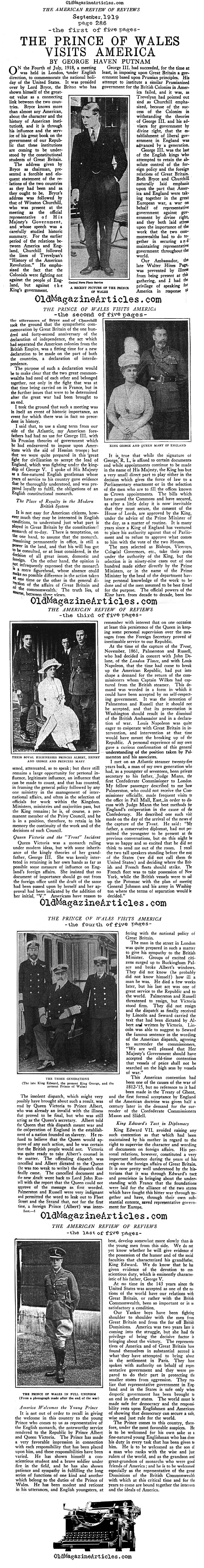 A Young Edward VIII Tours America