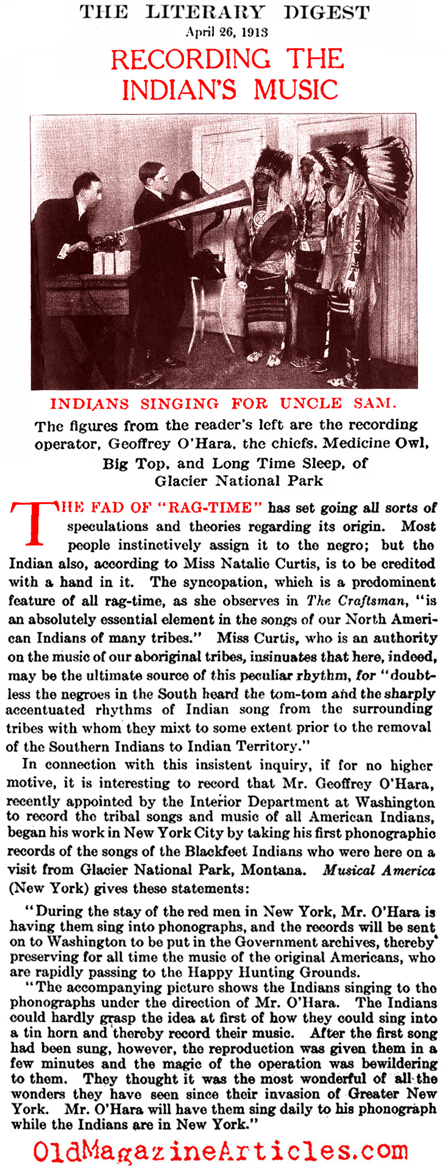 The Natives and[BR] Rag Time Music