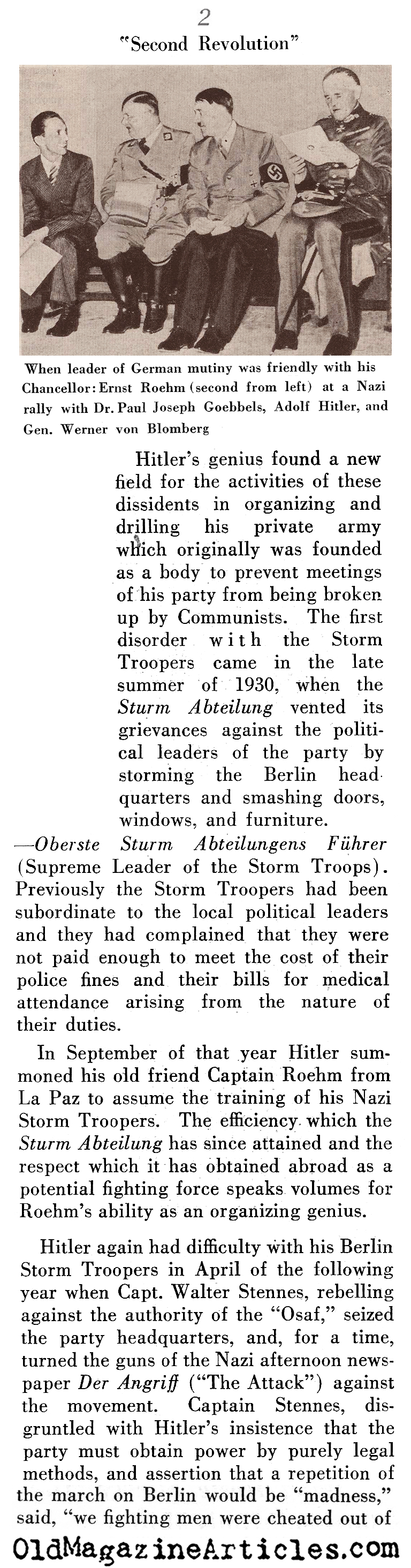 Ernst Röhm: Canceled