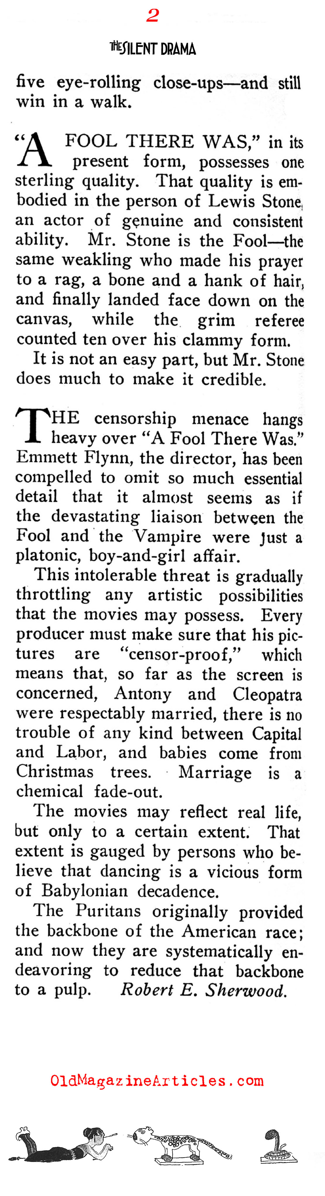A FOOL THERE WAS[br]starring Theda Bara