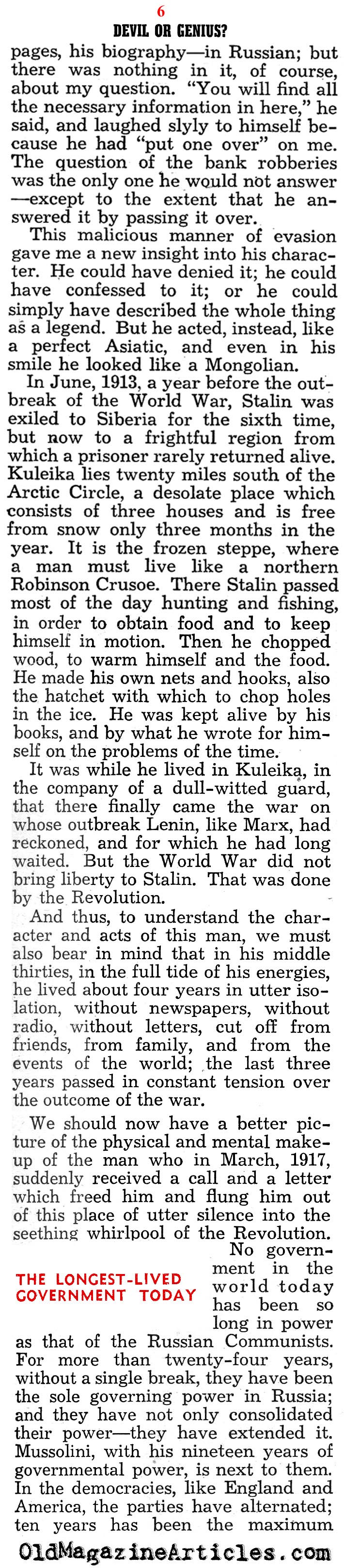 "Pupil of Lenin"