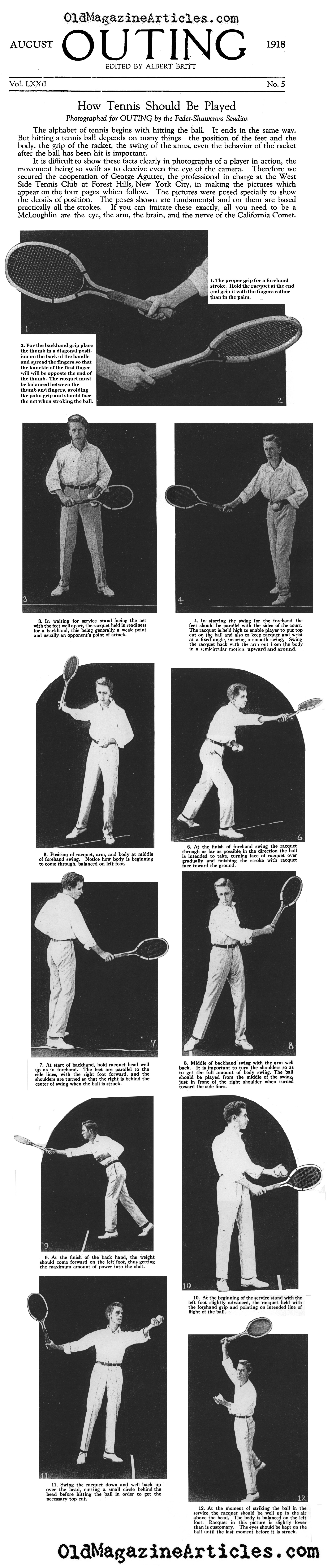 George Agutter on How Tennis Should Be Played