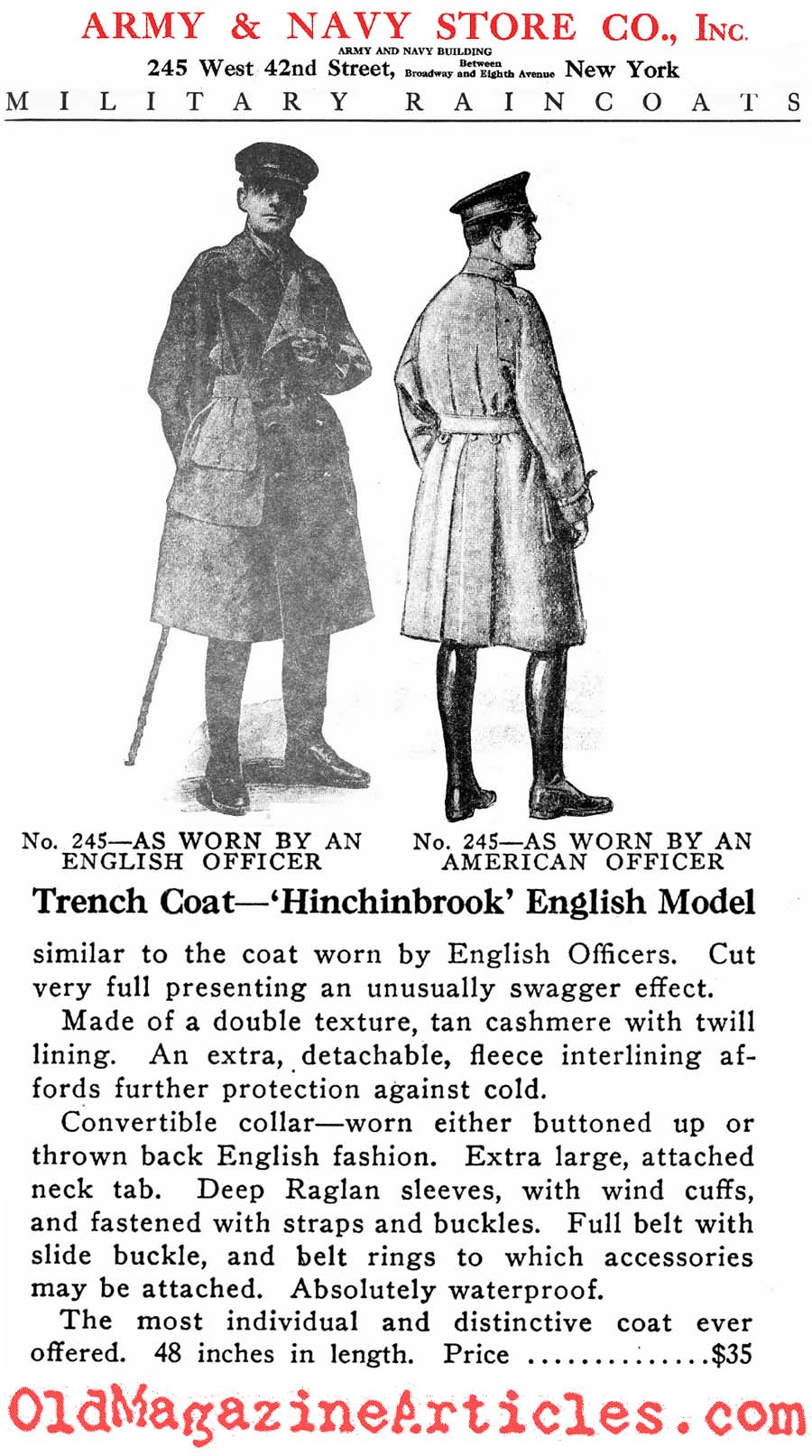 The HitchenbrookTrench Coat