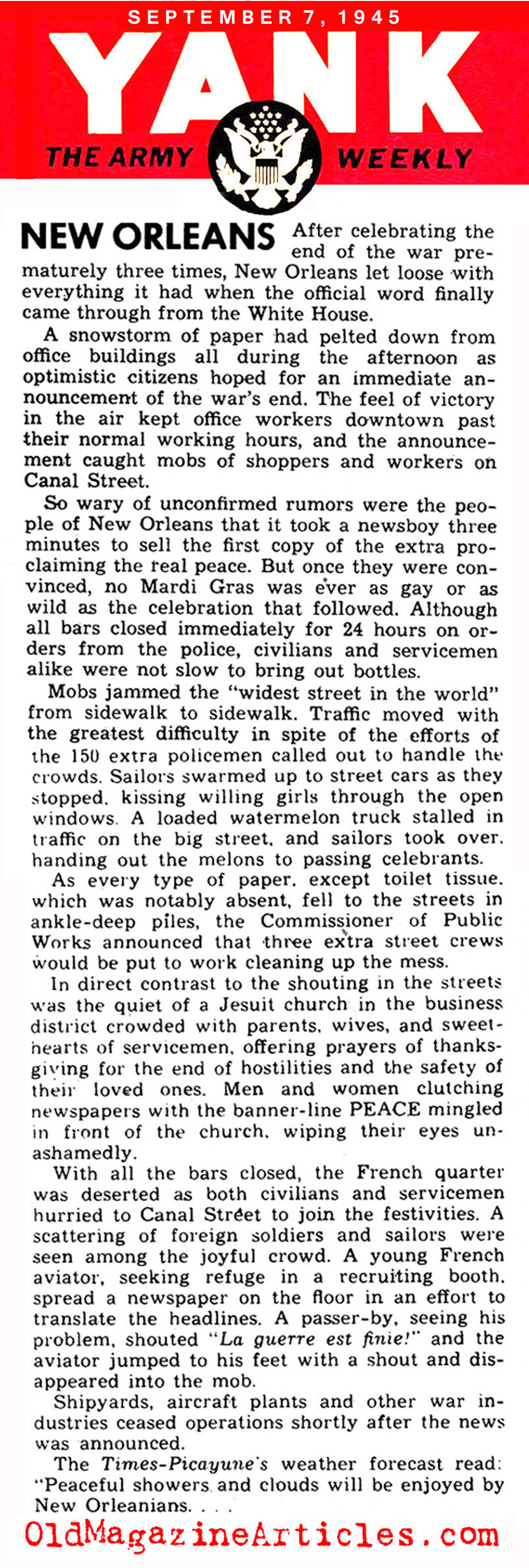New Orleans[br] on VJ-Day