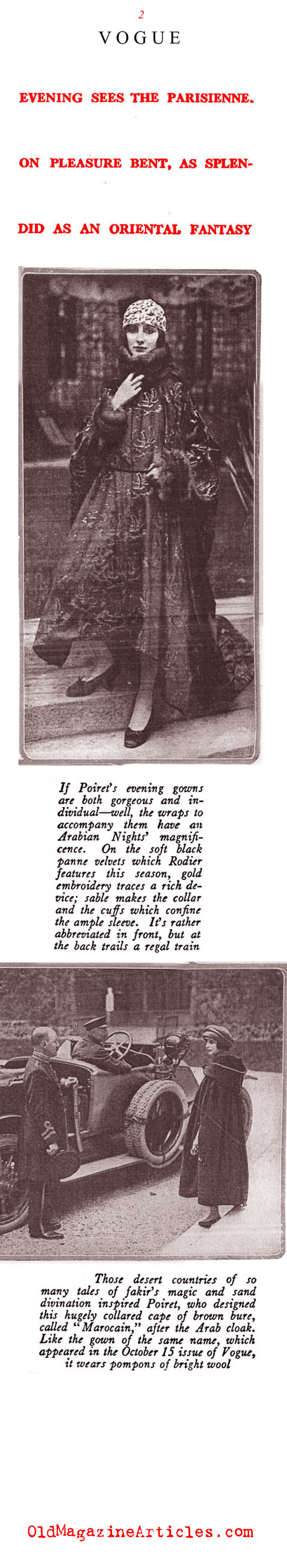 Paul Poiret Offerings for Winter
